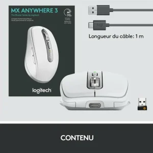 site soldes Sortie 🤩 Logitech MX Anywhere 3 Gris Clair 😍 31