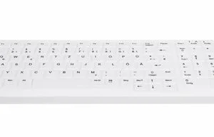 Bon marché 👍 Cherry Wired Keyb Compact IP68 USB White 🛒 prix le plus bas 9