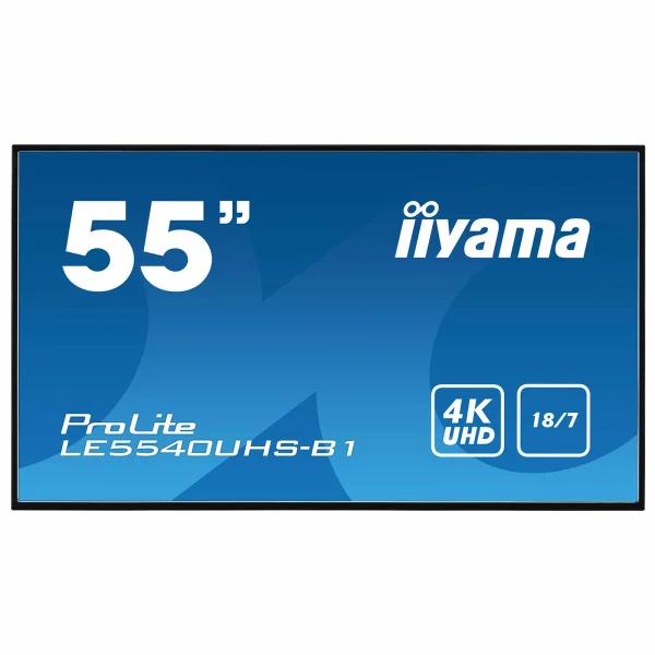 Grosses soldes ✔️ Iiyama LE5540UHS-B1 – 55 AMVA/4K/8ms/VGA/DVI/HDMI/LAN ✔️ grande marque pas cher 1