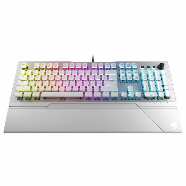 Promo 😀 Roccat VULCAN 122 AIMO Blanc – Meca/RGB/Switch TITAN 👏 excellent qulity 1